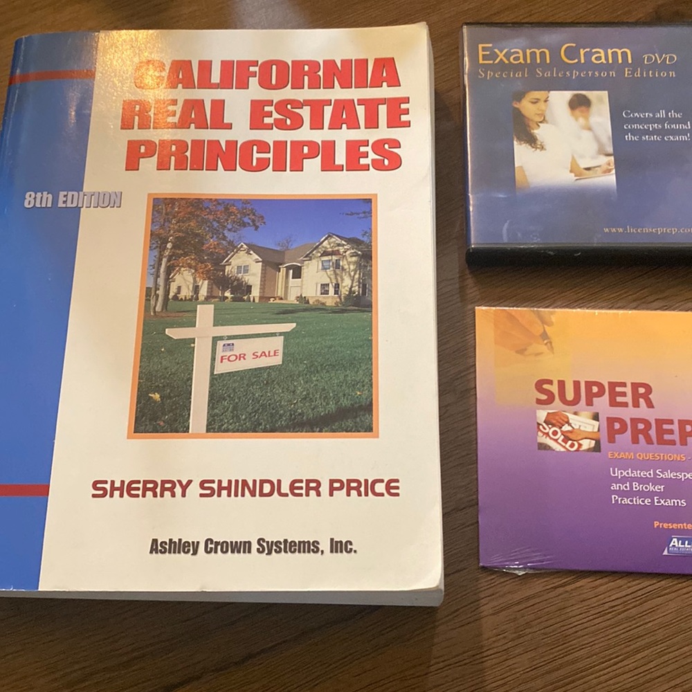 California Real Estate Principles w/ 5 exam prep DVDS